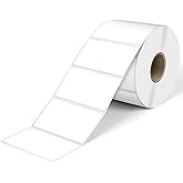 L LIKED 2.25" x 1.25" Direct Thermal Labels, Permanent Adhesive Barcode Address Labels & Compatible with Rollo, Zebra and Other Desktop Printers (1 Roll, 1000 Labels)