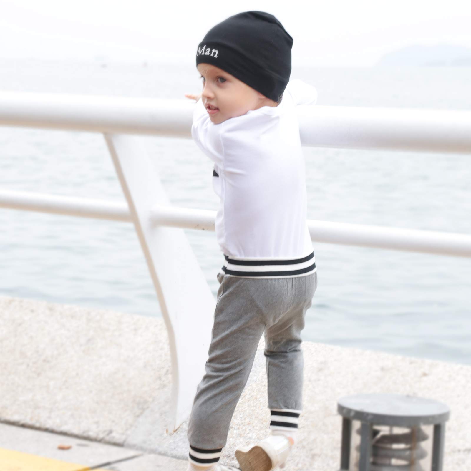 Renotemy Newborn Infant Baby Boy Clothes Fall Winter Outfits New to The Crew Outfit Toddler Baby Boy Clothes Set