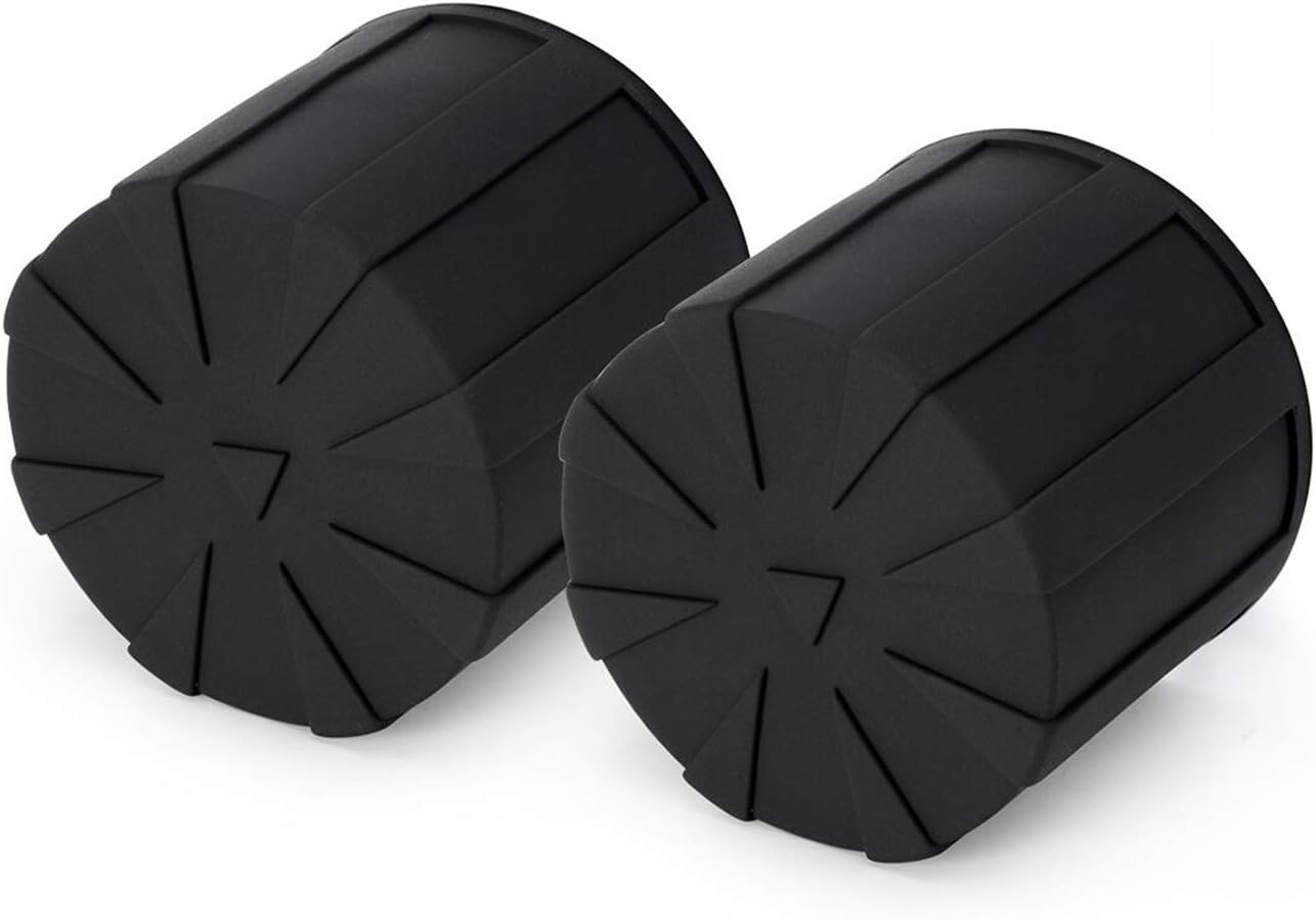 CAJISO Silicone Universal Lens Cap - Fits Most of DSLR Lenses,Protective Scratch Proof Cap, Waterproof,dustproof Lens Cover for 60-110mm Lenses, 2-Pack