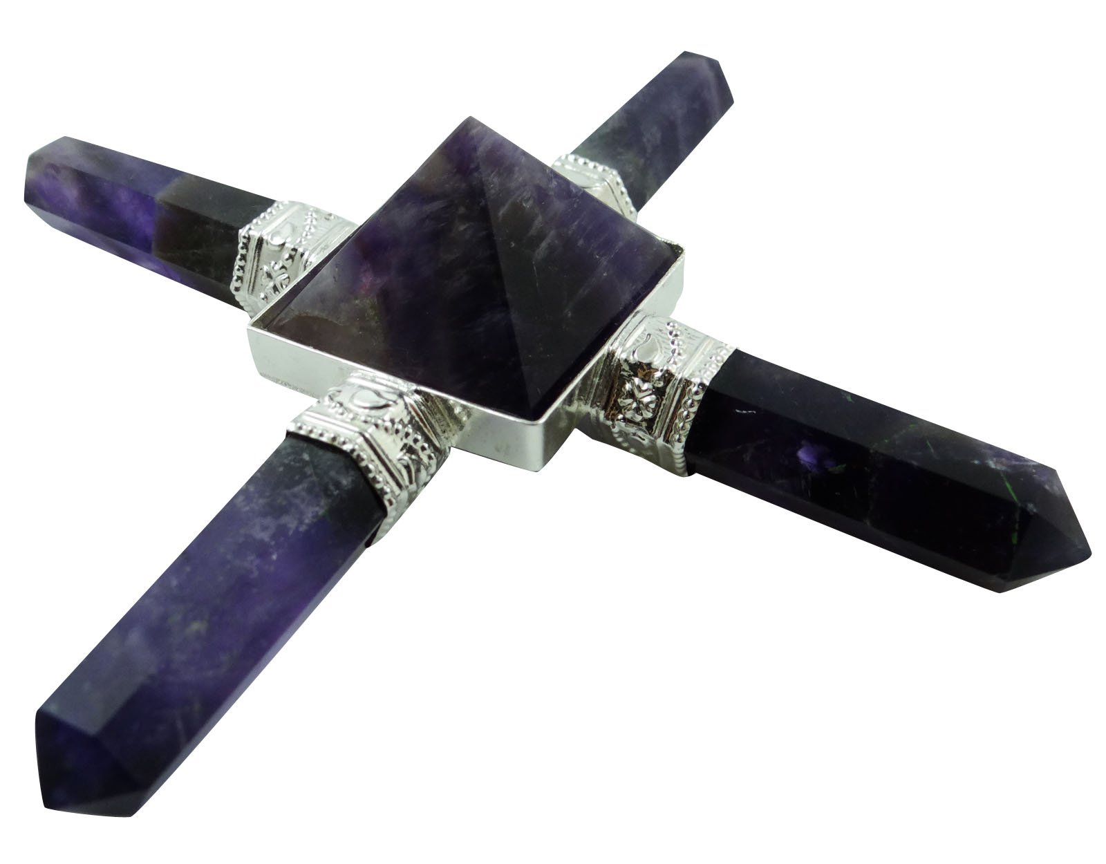 Harmonize Spiritual Reiki Healing Crystal Amethyst Pyramid Feng Shui Energy Generator