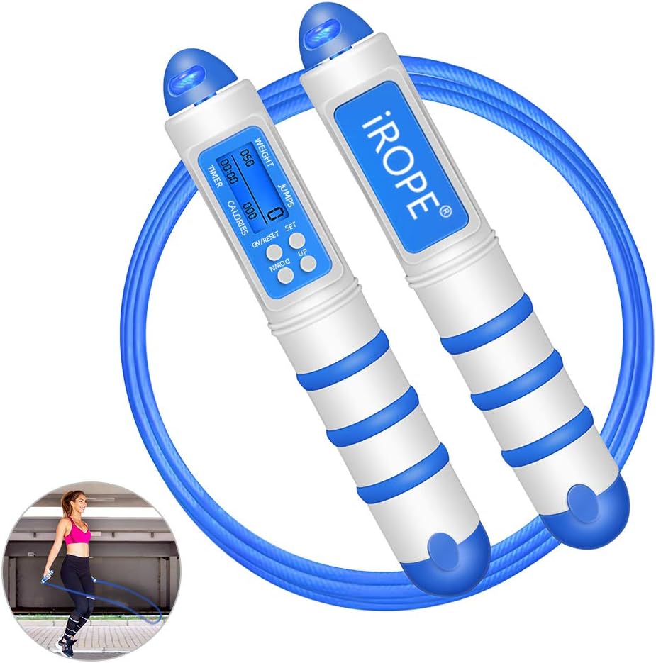 Jump Ropes Sports & Outdoors Ropeless Jump Rope with Digital Counting