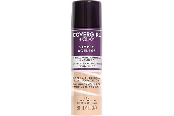Covergirl -Simply Ageless 3-in-1 Liquid Foundation Infused with Hyaluronic Complex, Vitamin C and Niacinamide - Hydrating For
