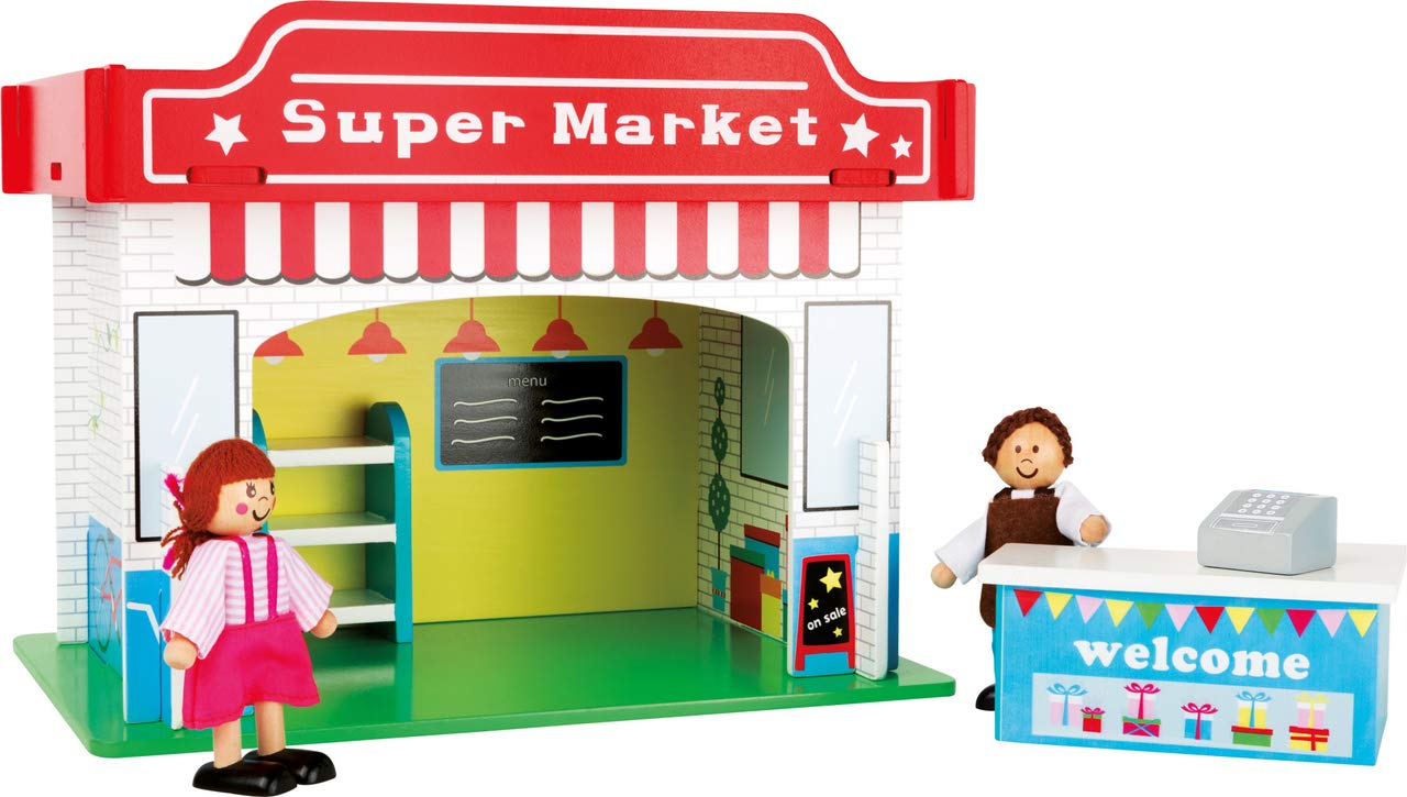 Small Foot 10853 Wooden Supermarket Playset