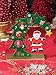 Clever Creations Wooden Christmas Tree Decoration, Swinging Santa Claus Hanging Tabletop Ornament