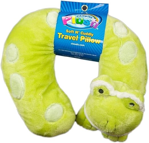Amazon Com Cloudz Plush Animal Neck Pillows Frog Home Kitchen
