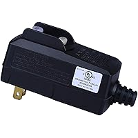ELEGRP 15A GFCI Replacement Plug - Manual Reset, Auto-Monitoring, Waterproof