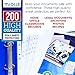 Sheet Protectors – Clear Plastic Sheet Protectors 8.5 x 11 – Letter Size Sheet Protectors 11 Holes for Any Binder 200 Pack