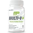 Muscle Pharm Essentials Multi-V+, The Athlete's Multi-Vitamin, Enhanced Energy, Performance & Immune Health, Daily Multivitamin for Men & Women with Minerals Plus Probiotics, 90 Tablets, 30 Servings