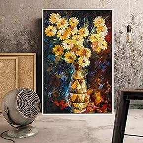 Floating Framed Canvas Wall Art for Living Room, Bedroom Bouquet Canvas Prints for Home Decoration Ready to Hang - 16x24 inches