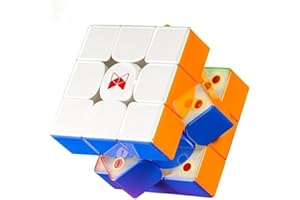 Bokefenuo QY Tornado V3 M 3x3 Speed Cube Magnetic Stickerless 2023 New Tornado V3 M Puzzle Magic Toys for Kids Cube(Magnetic Core MagLev 2023 UV Edition)