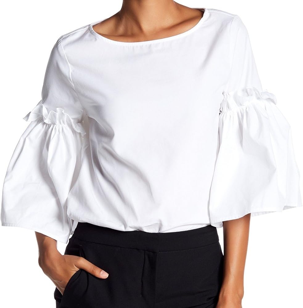 karen kane ruffle sleeve top
