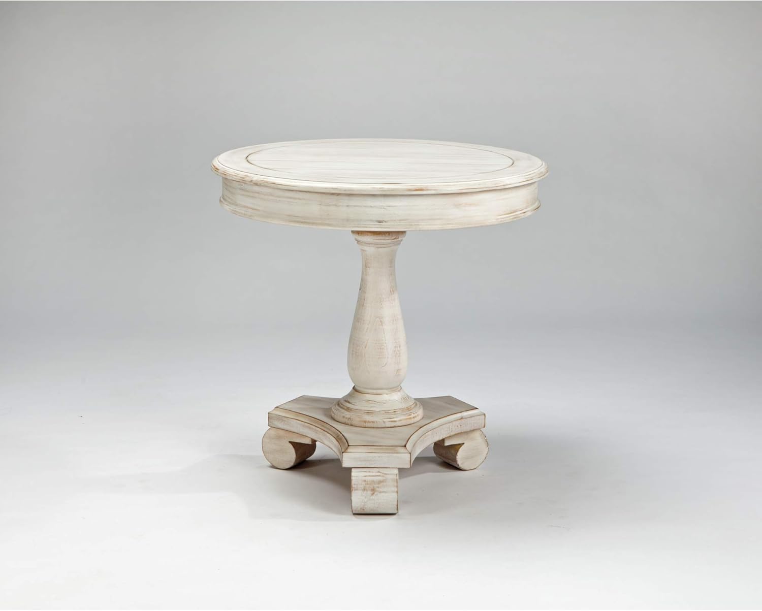 Signature Design by Ashley Mirimyn End Cottage Style Accent Table-Chipped White: Kitchen & Dining