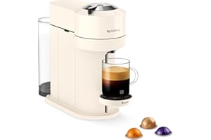 Nespresso Vertuo Next Single Serve Coffee and Espresso Machine by Breville, White and Chrome