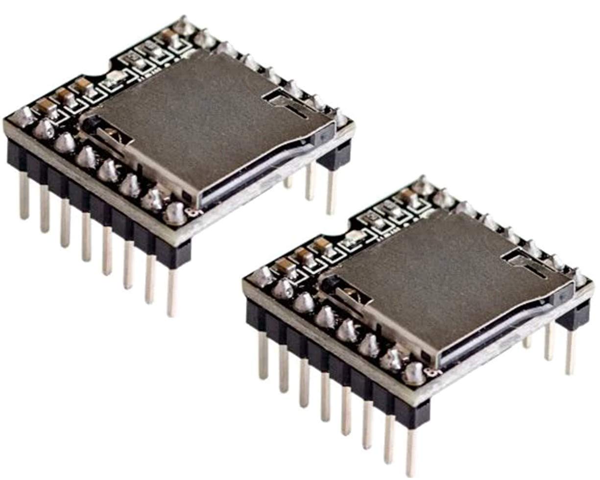 2pcs DFPlayer Mini MP3 Player Module MP3 Voice Module TF Card and USB Disk