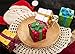 SANNO 2“ Christmas Gift Box Balls Ornaments,Shatterproof Gift Boxes Assorted Colors Glitter Dots Design for Xmas Trees, Parties, and Holiday Christmas Decoration Ornaments,4pcs/ Set