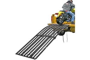 RAGE POWERSPORTS Black Widow BW-10840-HD Aluminum 9' Arched Folding Motorcycle Ramp