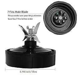 7 Fins Ninja Blender Blade Compatible with Ninja