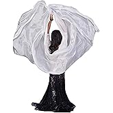 Aumulen 8mm Girls Hand-Made Belly Dance Silk Scarf Veils Gradual Colors