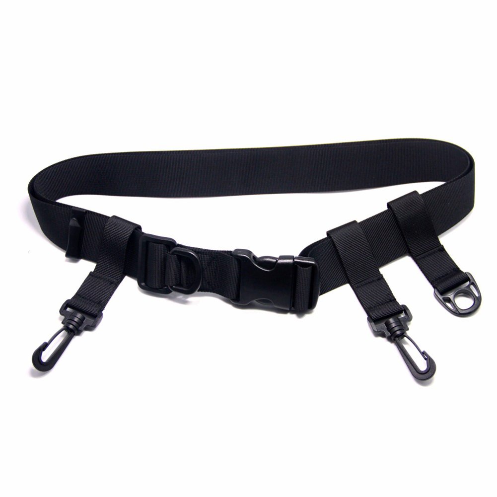 For製カヤック釣りアクセサリーfightingベルトwaderストラップdリングとフックfitsウエストベルト B07dclhxcm Belts ブラック Shuohu釣りwaderベルトwading フィッシングベルト 超目玉