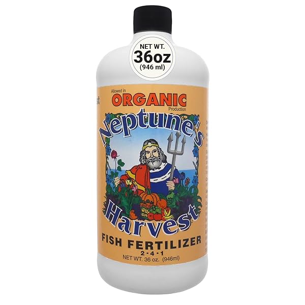 NEPTUNE’S HARVEST FISH FERTILIZER (2-4-1) – ORGANIC LIQUID...