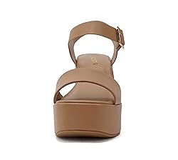 Soda LAUNCH ~ Women Open Toe Ankle Strap Platform