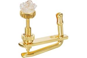 YWYLL Handmade Creative Violin Fine Tuning Violin Tuners Violin Screw Violin String Adjusters for 3/4 4/4 Violins (4ROSE)