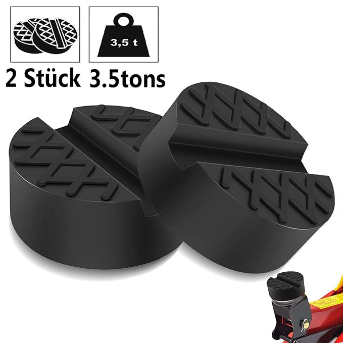 [2 Stück] Wagenheber Gummiauflage Rangierwagenheber, Oulakary Universal Wagenheber Auflage Gummi Jack Pad für Auto Schützt Ih