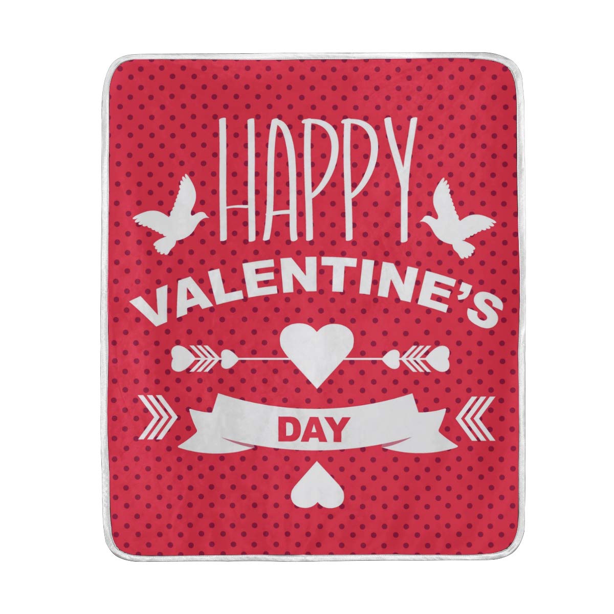 CUTEXL Throw Blanket Geometric Valentine's Day Pattern Warm