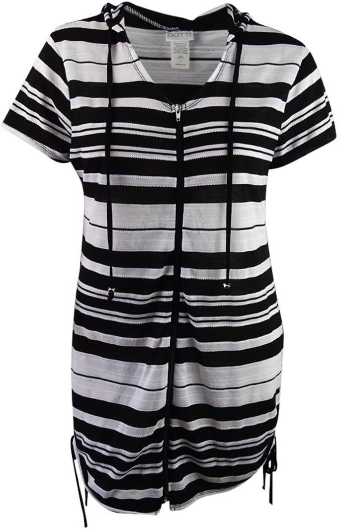 Dotti Women's Crochets Hoodie Tunic Swim Cover Up