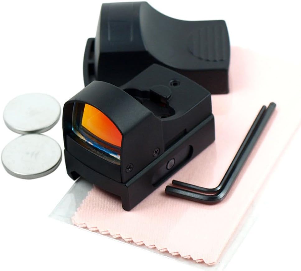 Chinoook Mini Holographic Reflex Micro 3 MOA Red Dot Sight w/ Picatinny Weaver Mount