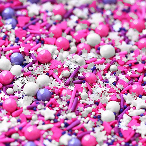 Fancy Sprinkles Edible Glitter Sprinkle Mix for Baking, Cake and Cookie