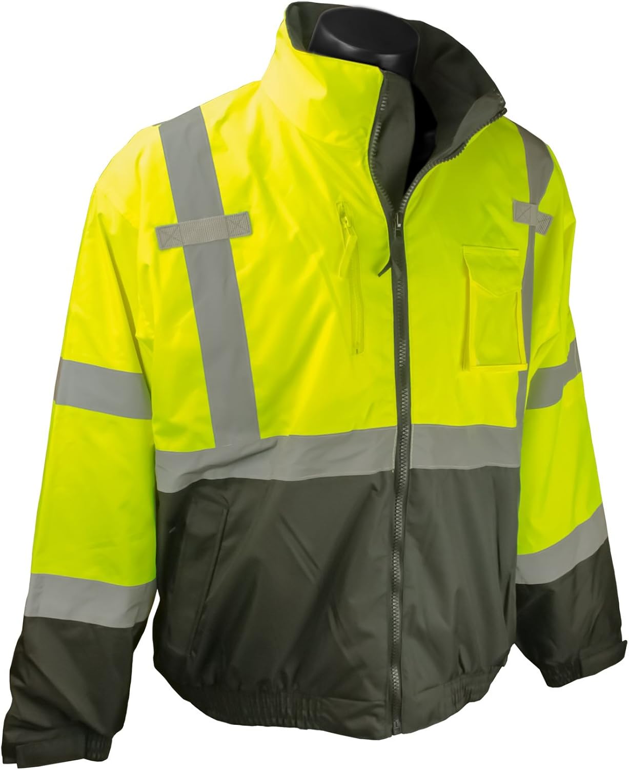 Radians SJ210B Three-in-One Deluxe Hi-Viz Bomber Jacket: Clothing