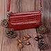 befen Leather Wristlet Wallet Clutch Women Smartphone CrossBody Wallet with Card Slots/Shoulder Strap/Wrist Strap - Jester Red