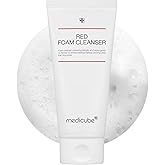 medicube Facial Cleanser Red Foam Cleanser, 4.05 oz | Daily Gentle Cleansing Foam for Sensitive &amp; Troubled Skin - Deep Cleansing &amp; Excess Sebum Control, Korean Skincare