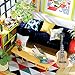 ROBOTIME Miniature Dollhouse Kits DIY Toy House Furniture Kit Wooden Mini House as Birthday Gifts for Kids and Adults