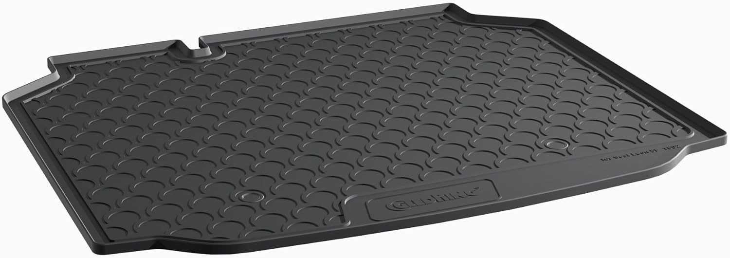 Gledring Rubbasol (Rubber) Boot Mat compatible with Seat Leon 5F 5-doors 2013-2020, Black
