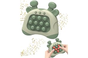 FGGII Fast Push Bubble Game, Quick Push Pop It Game, Quick Push Toy with Lights, Puzzle Games for Kids and Adults (Green01)