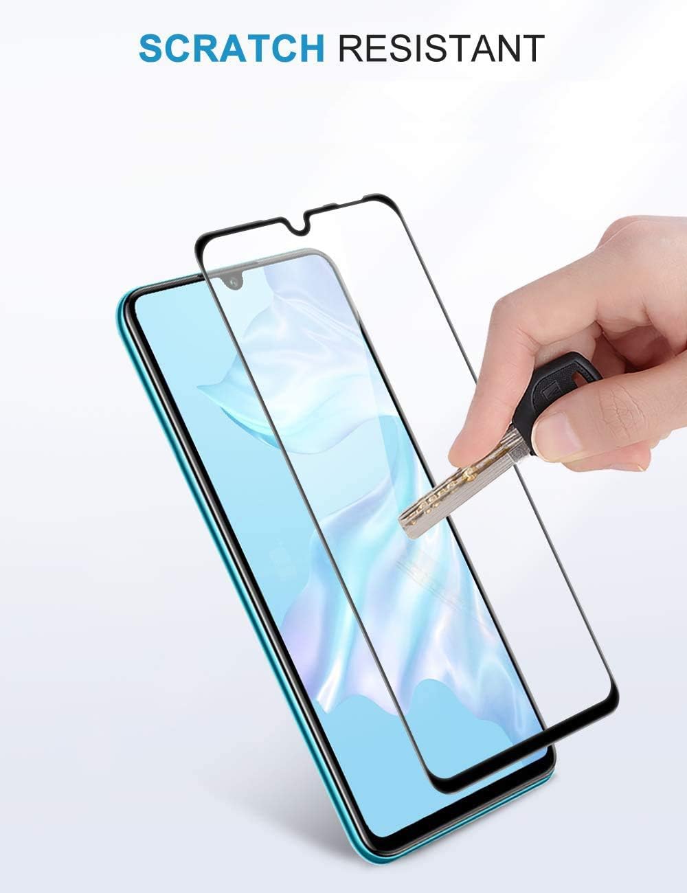 Mobile Stuff Pack of 2, Screen protector Compatible With Huawei P30 Lite, Full Coverage Tempered Glass Film For Huawei P30 Lite - Image 3