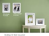 YiPinYin White 6x8 Inch Photo Frame 3 Pack with Mount Perspex 4x6/6x8 view 3