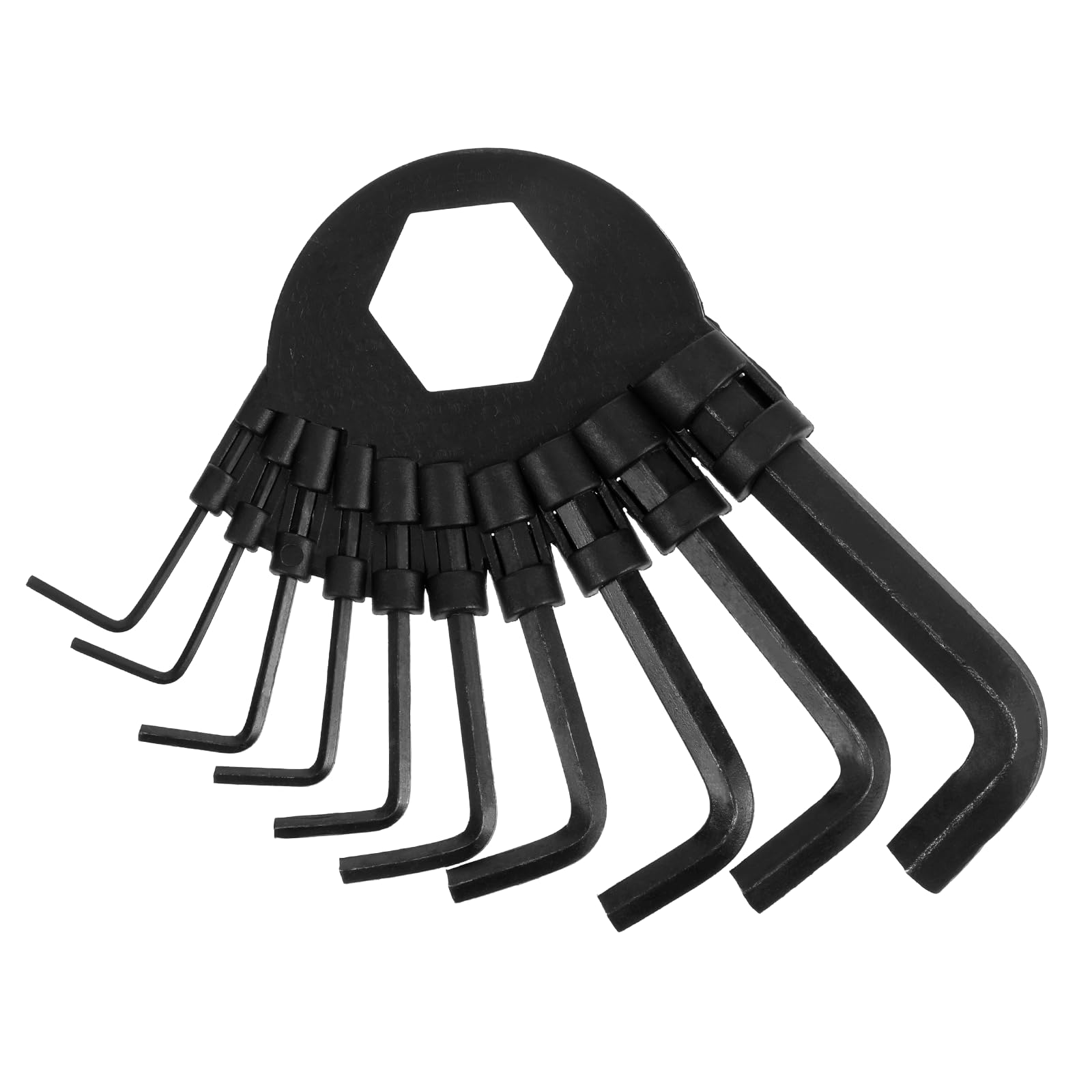 Photo 1 of 10 in 1 Small Allen Wrench Set 1.5-10 mm L Shape Allen Wrench Tiny Hex Key Set, Black Portable L Shape Bike Repair Tool Size: 1.5mm, 2mm, 2.5mm, 3mm, 3.5mm, 4mm, 5mm, 6mm, 8mm, 10mm