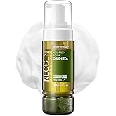 DERMALOGY by NEOGENLAB NEOGEN Real Fresh Foam Cleanser, Green Tea 5.6 Fl Oz (160g) - Soothing & Hydrating Gentle Cleansing Foam with Real Green Tea Extract, Clean Beauty - Korean Skin Care