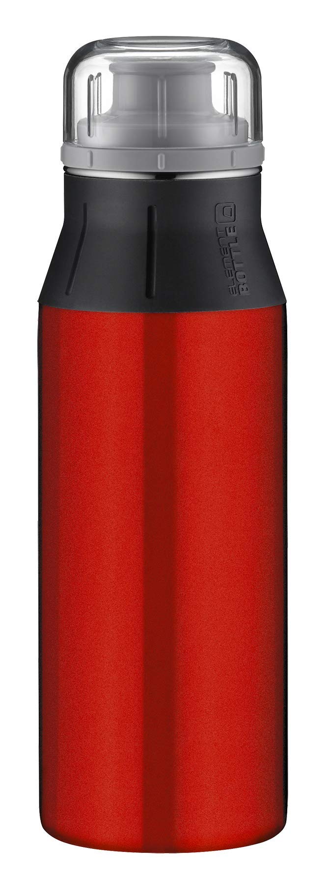 alfi elementBottle Pure 5357.136.060 Water Bottle Stainless Steel 0.6 Litres Red Water Bottle Leak-Proof, Dishwasher Safe, BPA-Free for School, Sports, City Strolls, Leisure โ image 1