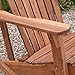 Plant Theatre Wooden Adirondack Chair - Weather Resistant, Acacia Wood, Foldable Fire Pit Chairs for Porch, Deck, Lawn and Campfire - Outdoor Patio Furniture