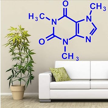 Myvovo Arte Decoracion Para El Hogar Molecula De Cafeina Elementos