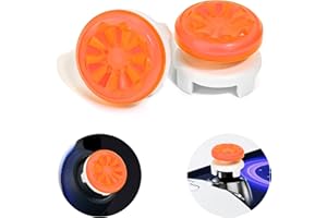 DLseego Thumb Grips Caps for PlayStation Portal Remote Player, Full Protection Anti-Slip & Anti-Scratch Anti-Fingerprint Protective Cartoon Button Cap Cover 2 Thumb Stick Caps - Orange