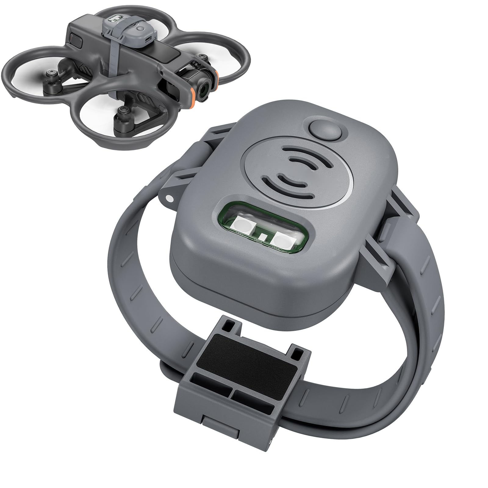 LICHIFIT Anti-Lost Drone Alarm Buzzer Universal Suitable for DJI AVATA 2 / Mavic 3 Pro/AIR 3/ MINI 4 Pro Drones GPS Tracker with 120dB Siren and Rechargeable LED Flash Light