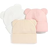 Baby Winter Beanie Hat,Kids Cute Bear Ears Soft Knit Beanie for Infant Boys Girl Warm Winter Hat Caps