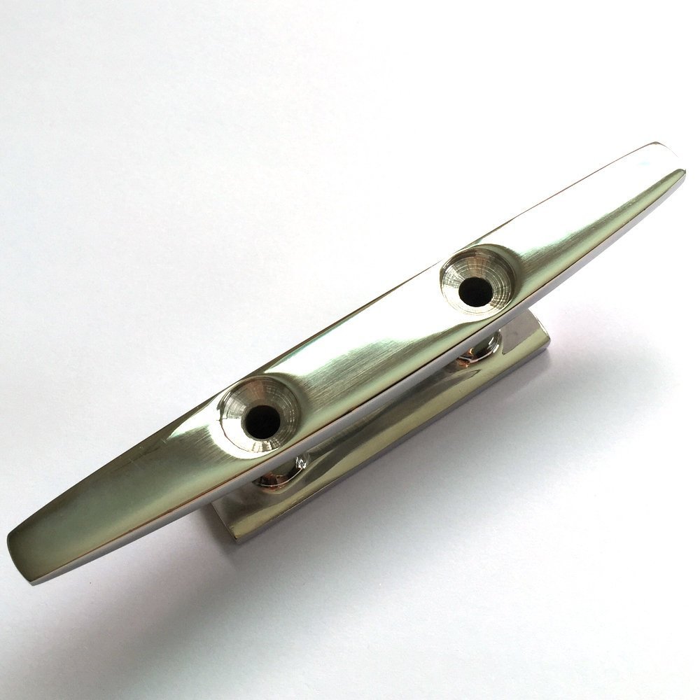 JingYi Stainless Steel Low Flat TOP Boat Cleat,Marine Grade Boat Deck Rope Tie,200mm