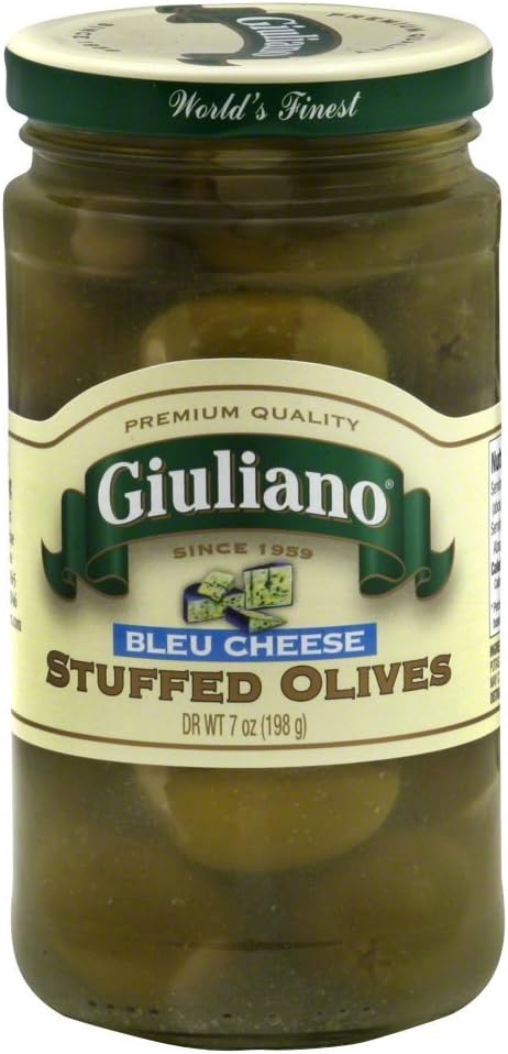 GiulianoBleu Cheese Stuffed Olive, 7 Ounce - 6 per case.