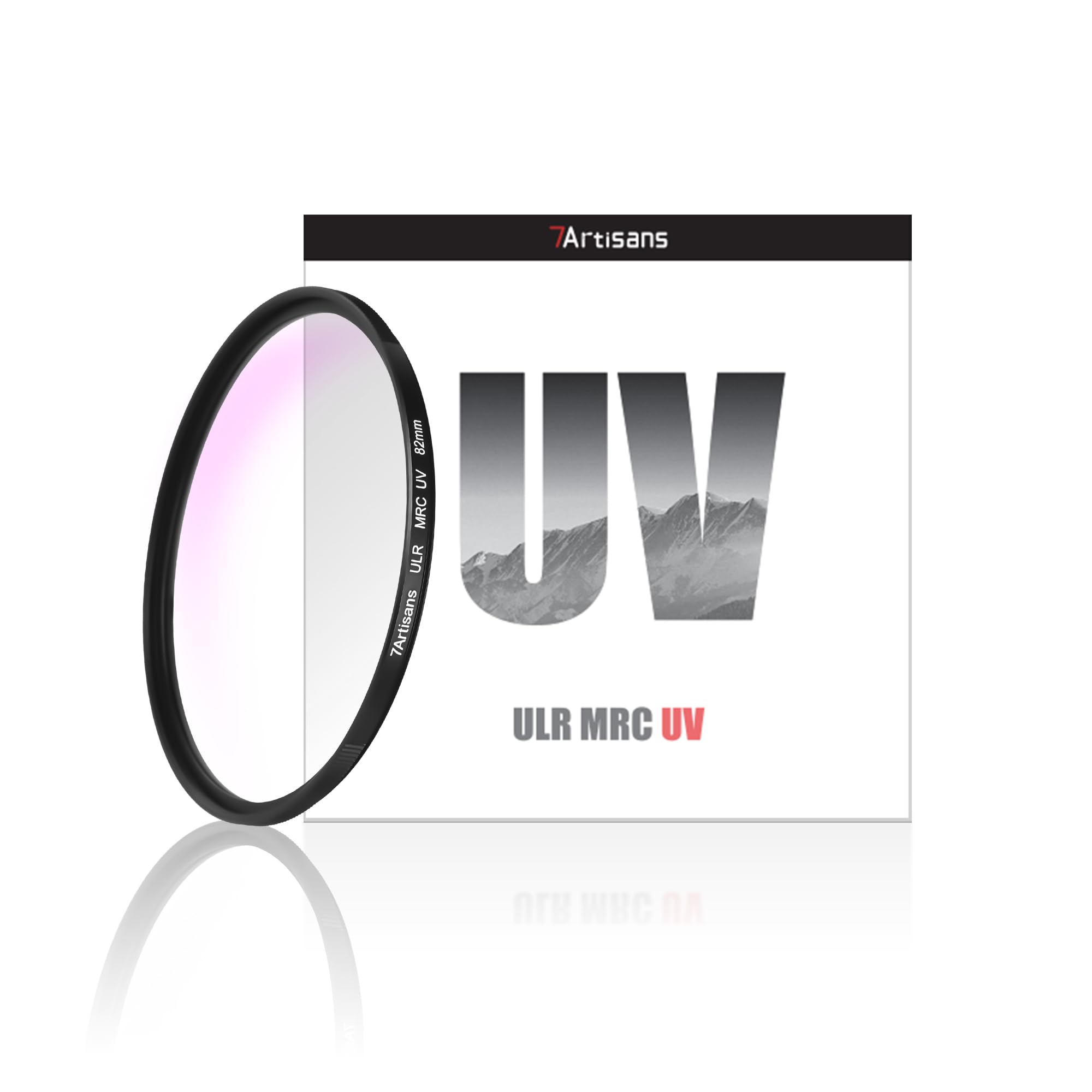 7artisans ULR MRC UV Low-Reflection Filter Multi-Layer Coating Anti-glare, Anti-ghosting, Waterproof, Anti-oil UV Effect Filter, Various Sizes Suitable for Camera Lenses